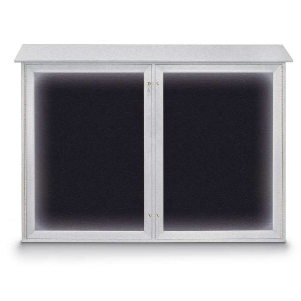 Open Faced Traditional Corkboard, 72x48, UNITED VISUAL PRODUCTS, Mfr# UV646A-BRONZE-KEYLIME